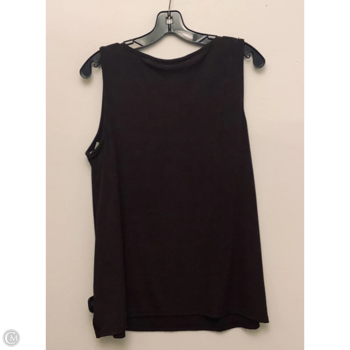 Top Sleeveless By Chicos In Brown, Size: L