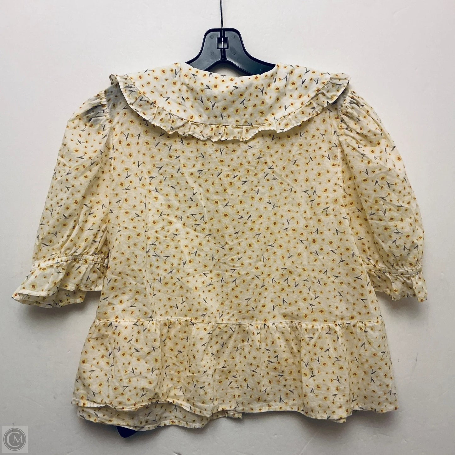 Top Short Sleeve By Ana In Yellow, Size: L