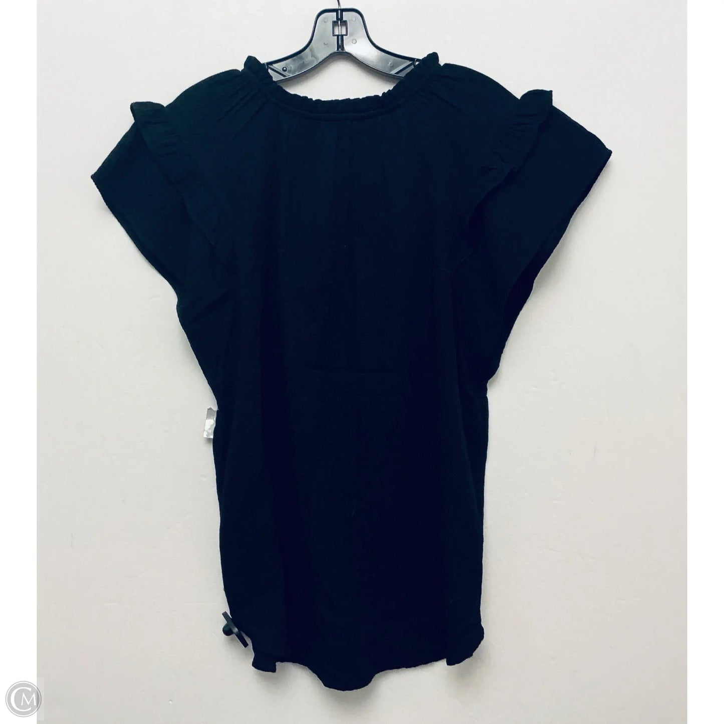Top Short Sleeve By Gap In Black, Size: L