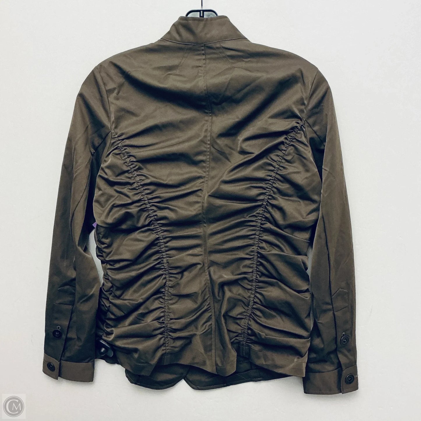 Jacket Shirt By Clothes Mentor In Green, Size: S