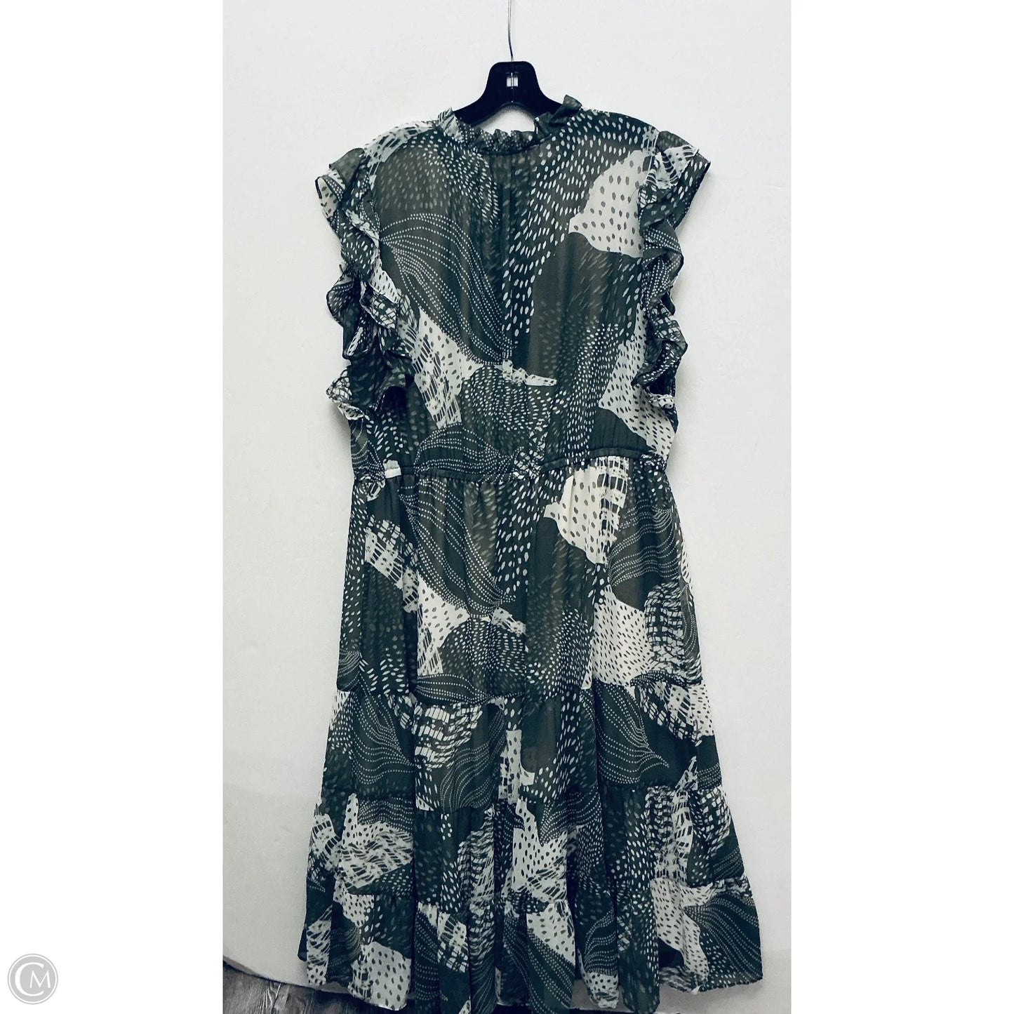 Dress Casual Midi By Philosophy In Green, Size: 1x