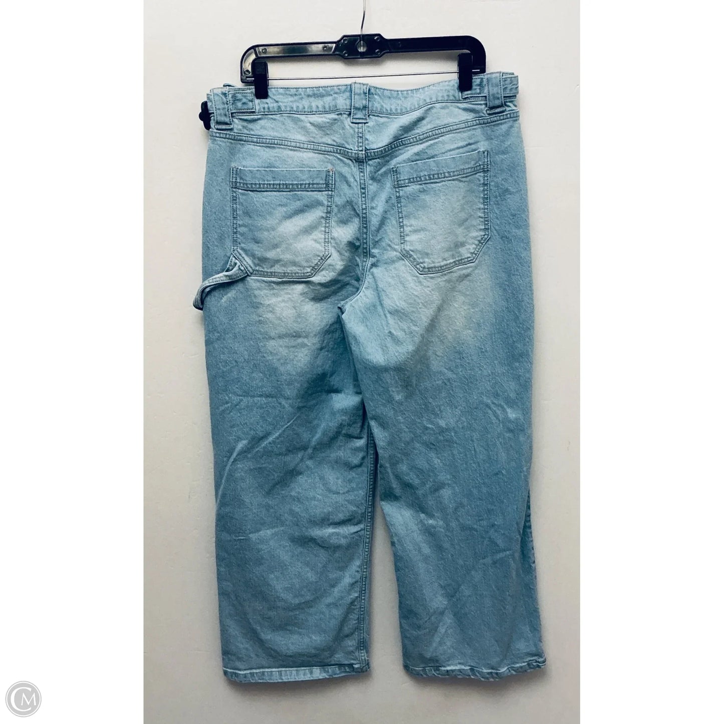 Jeans Wide Leg By No Boundaries In Blue Denim, Size: 14