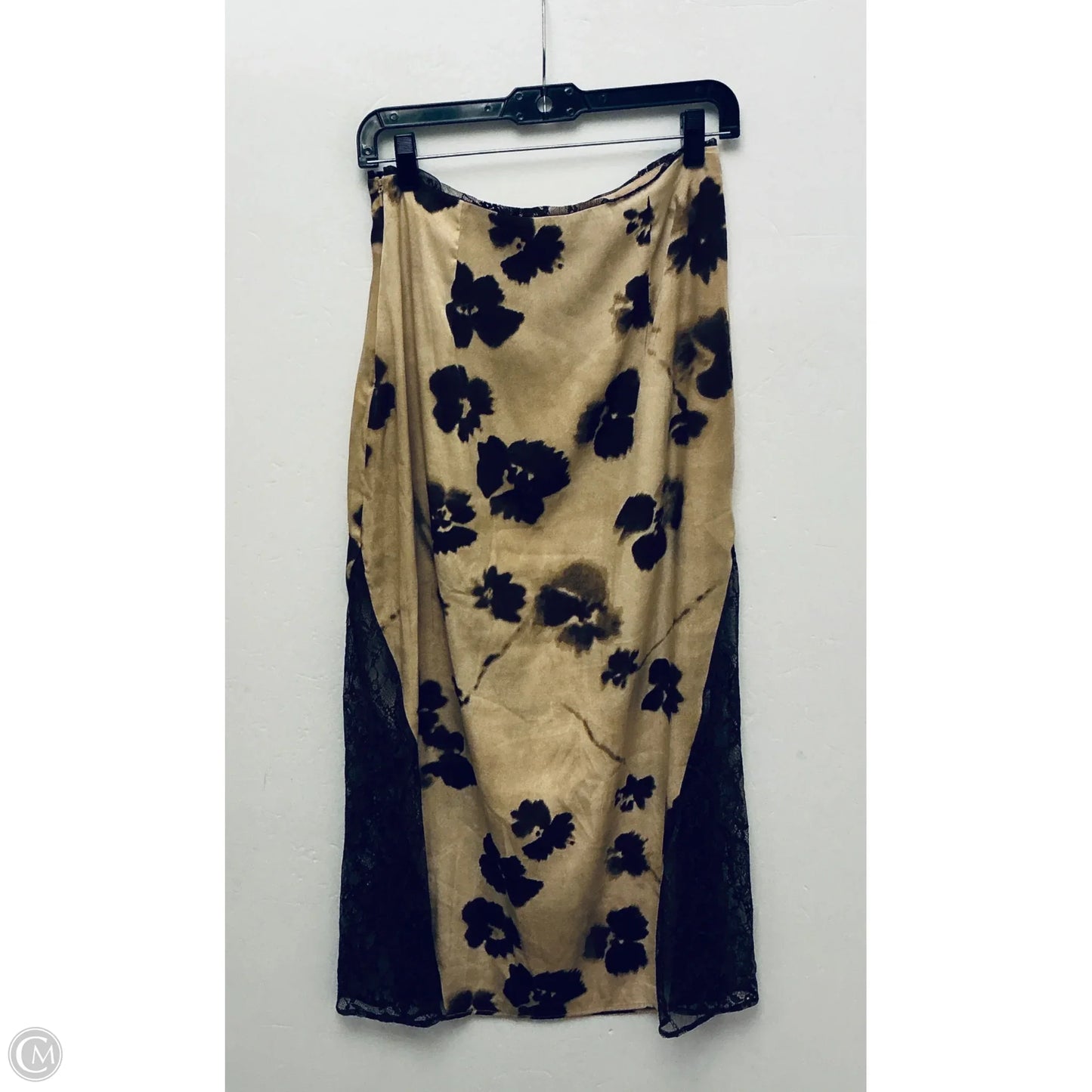 Skirt Midi By Top Shop In Brown, Size: 6