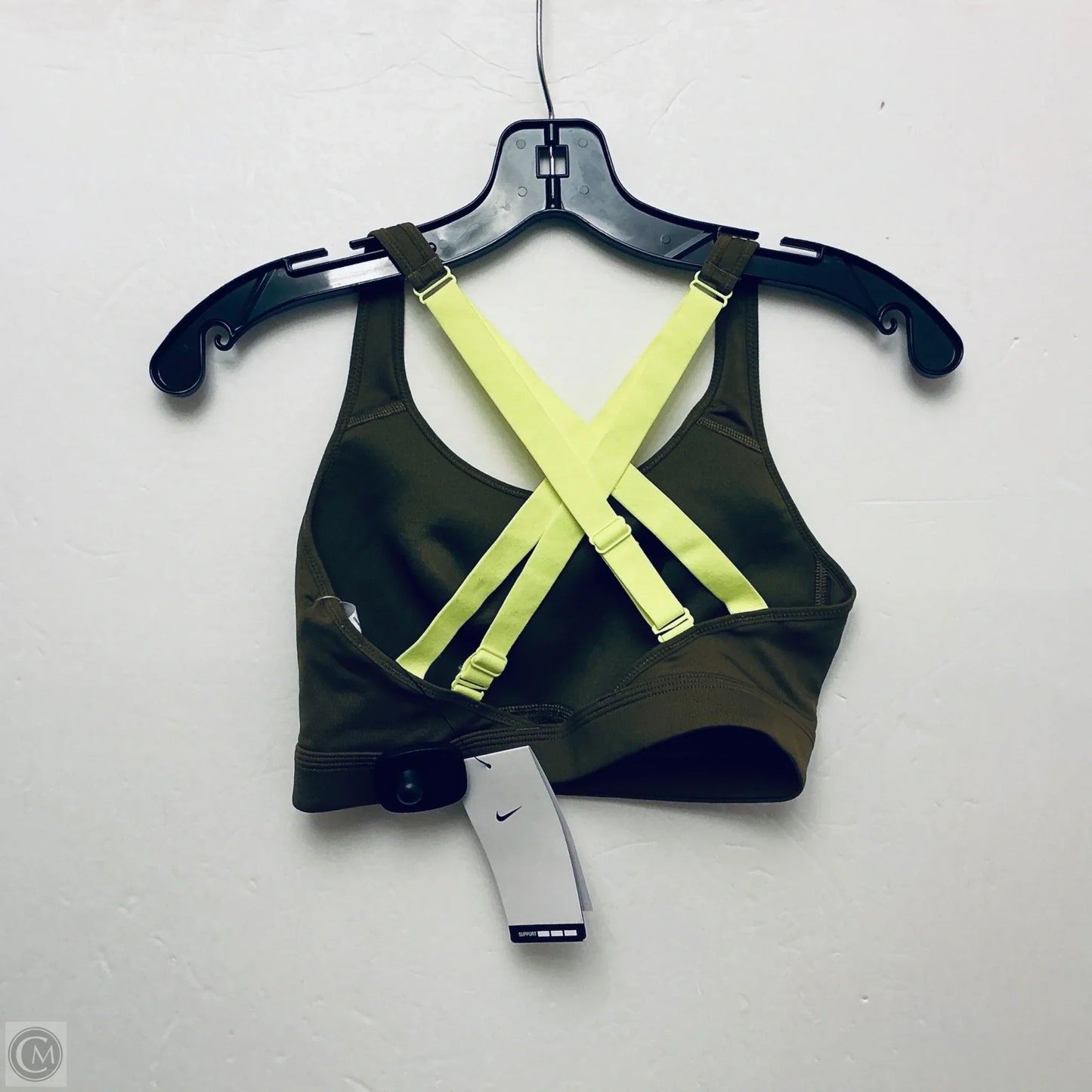 Athletic Bra By Nike In Green, Size: S