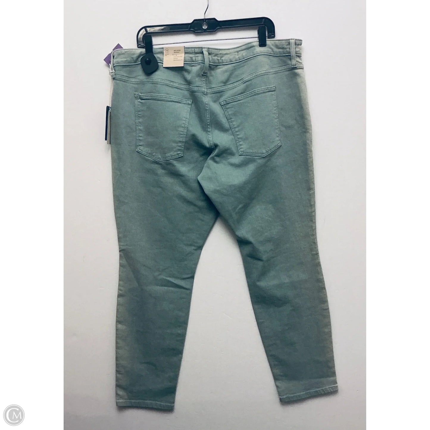 Jeans Skinny By Universal Thread In Green, Size: 18
