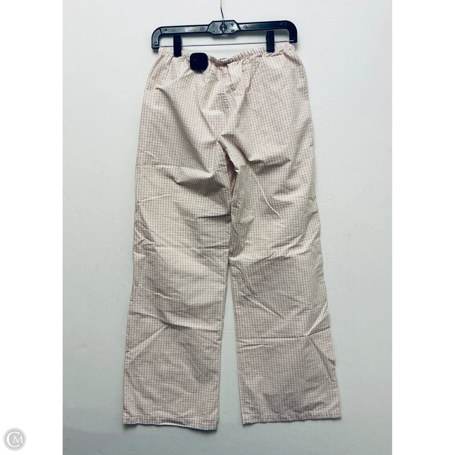 Pants Linen By Brandy Melville In Plaid Pattern, Size: S