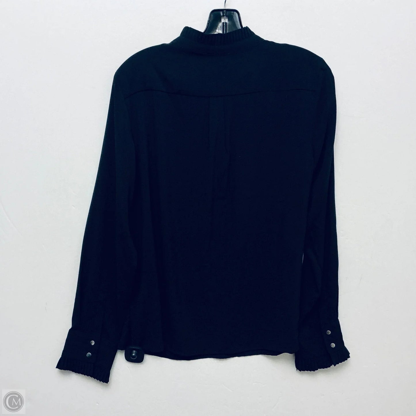 Top Long Sleeve By Calvin Klein In Black, Size: M