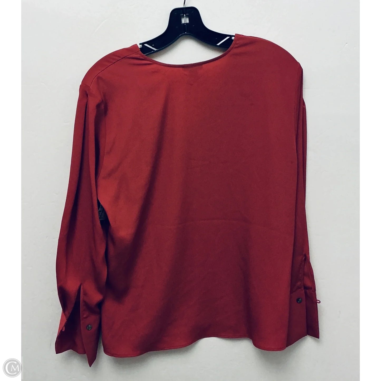 Top Long Sleeve By Ann Taylor In Red, Size: M