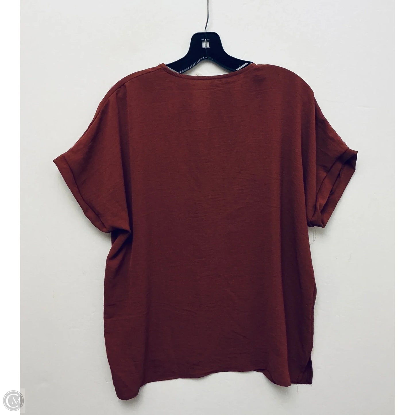 Top Short Sleeve By Mts In Red, Size: S
