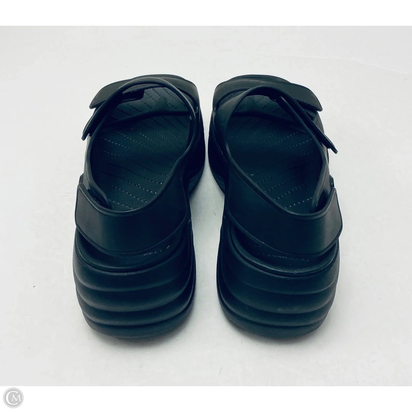 Shoes Heels Platform By Crocs In Black, Size: 10