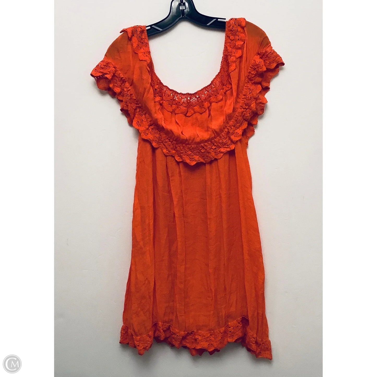 Dress Casual Short By Umgee In Orange, Size: M