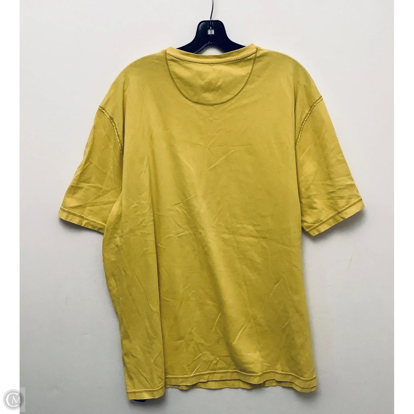 Top Short Sleeve Basic By Tommy Bahama In Yellow, Size: Xxl
