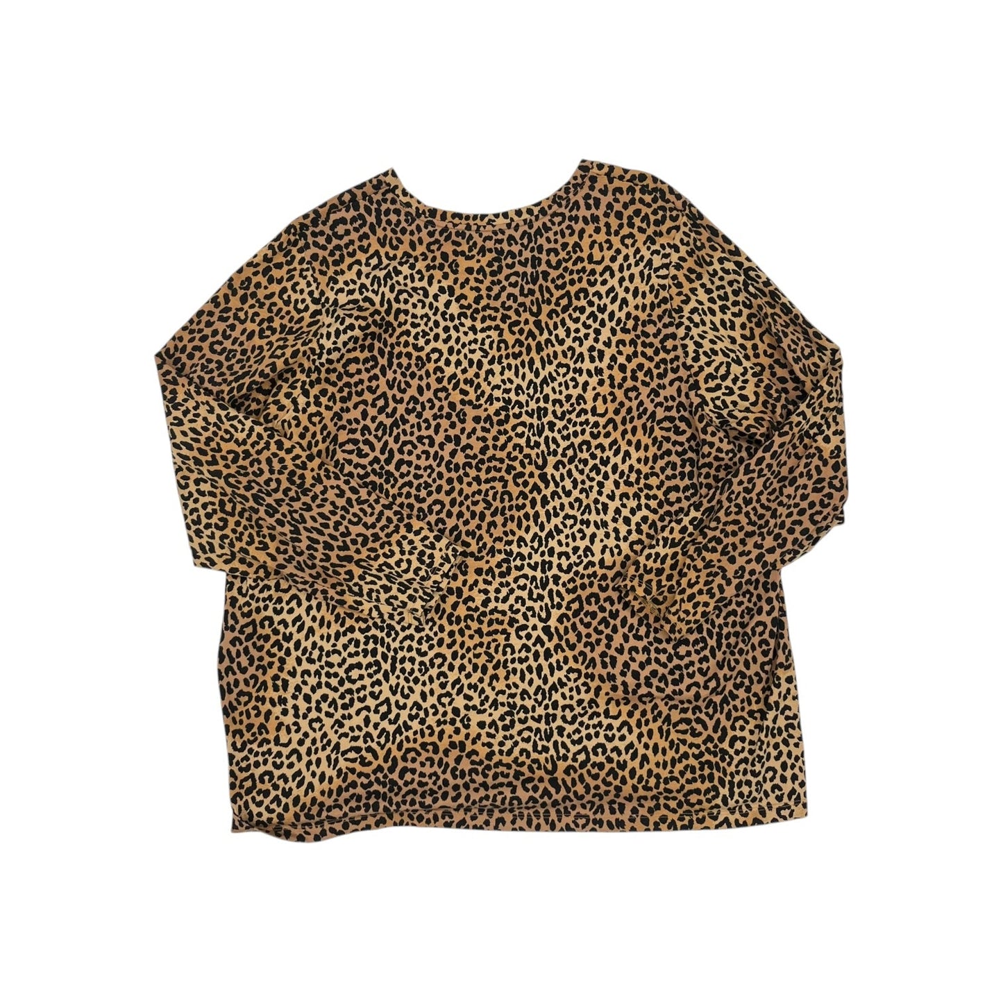 Top Ls By Lands End In Leopard Print, Size:3X