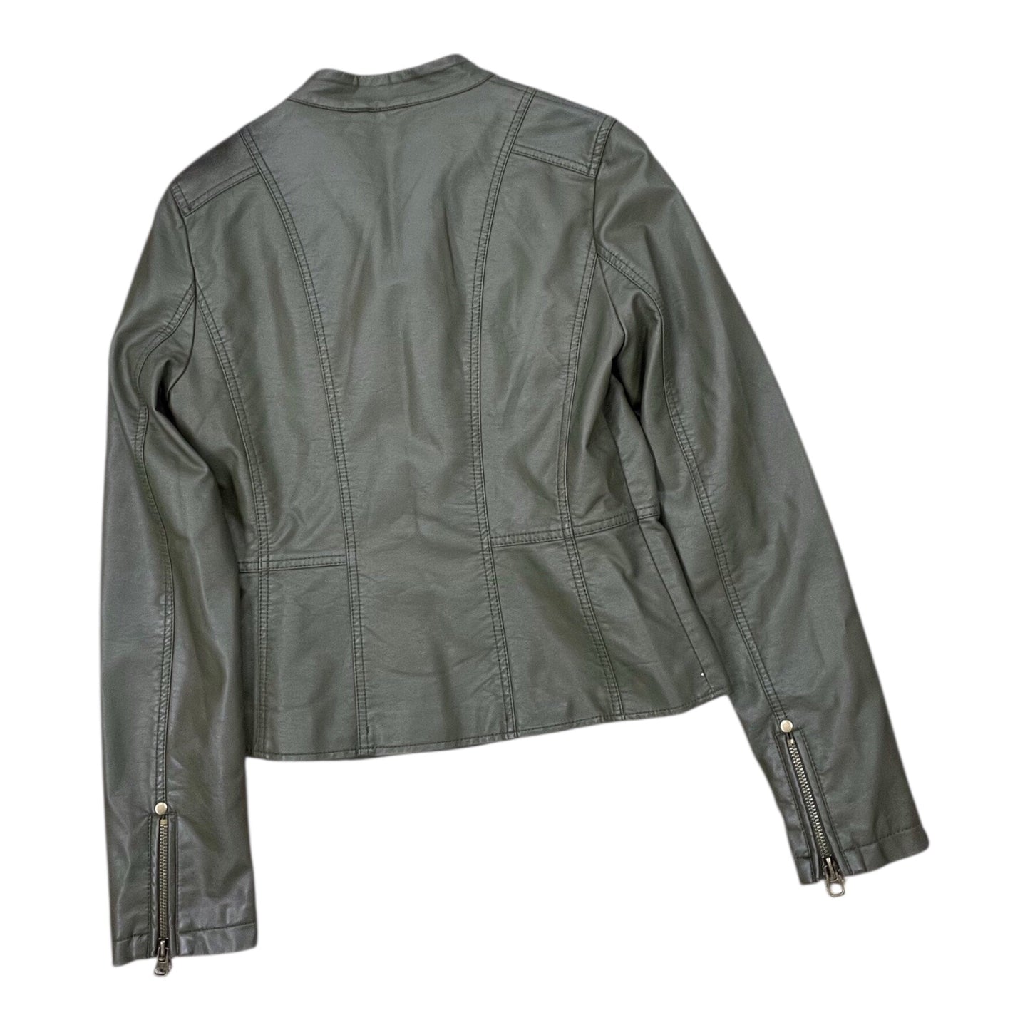 Jacket Moto By Tcec In Green, Size:M