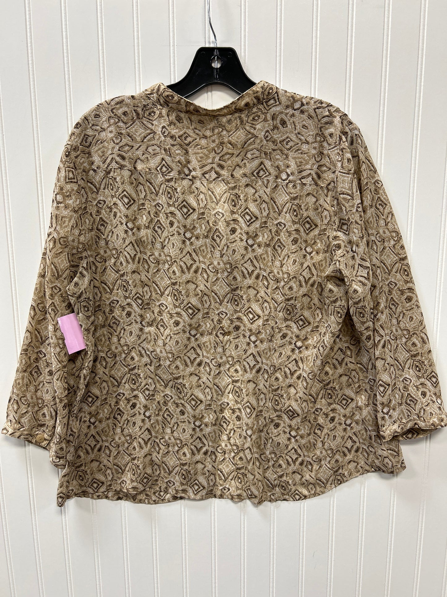 Top Ls By Christopher And Banks In Tan, Size:L