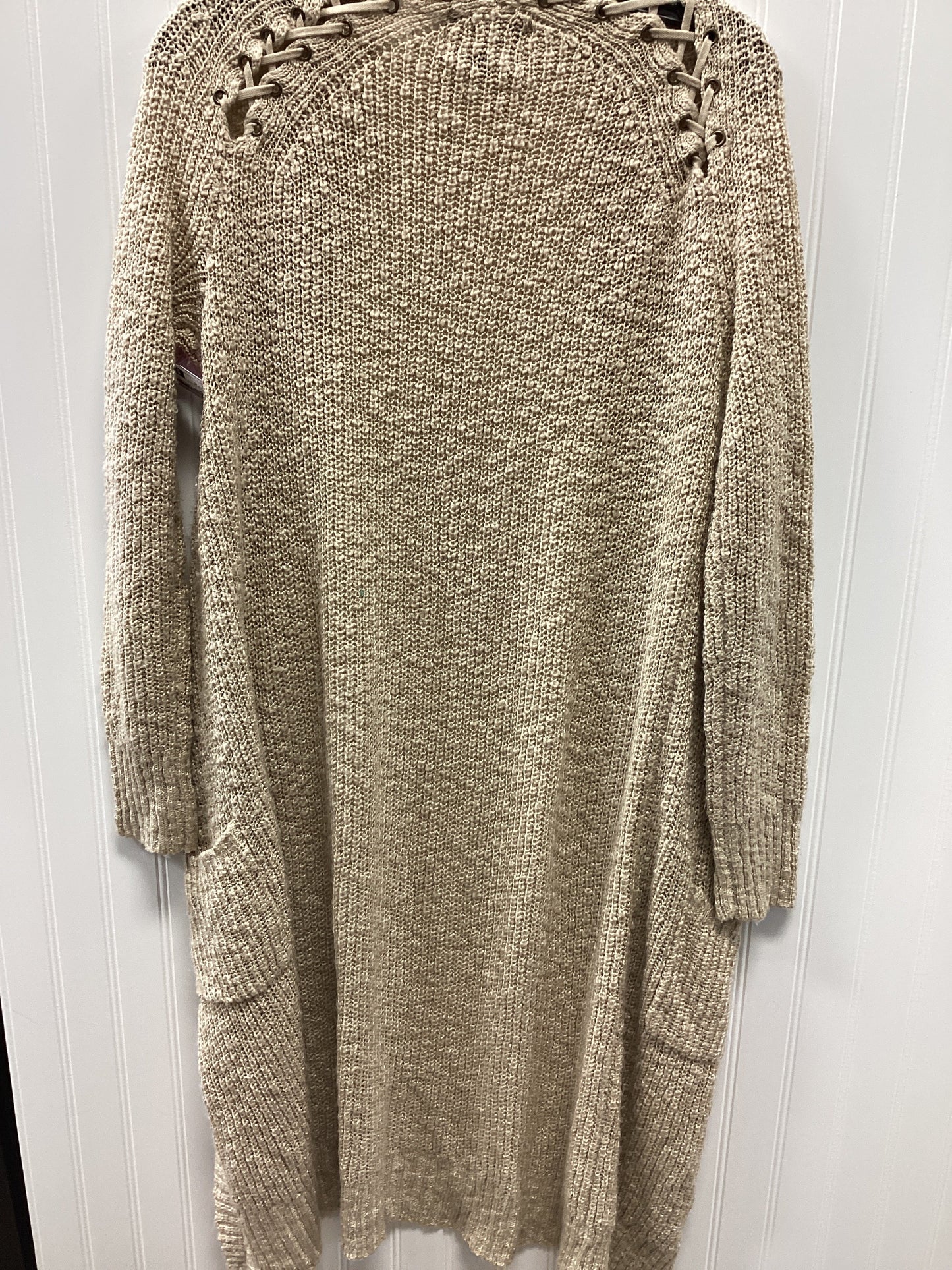 Sweater Cardigan By Absolutely In Tan, Size:M