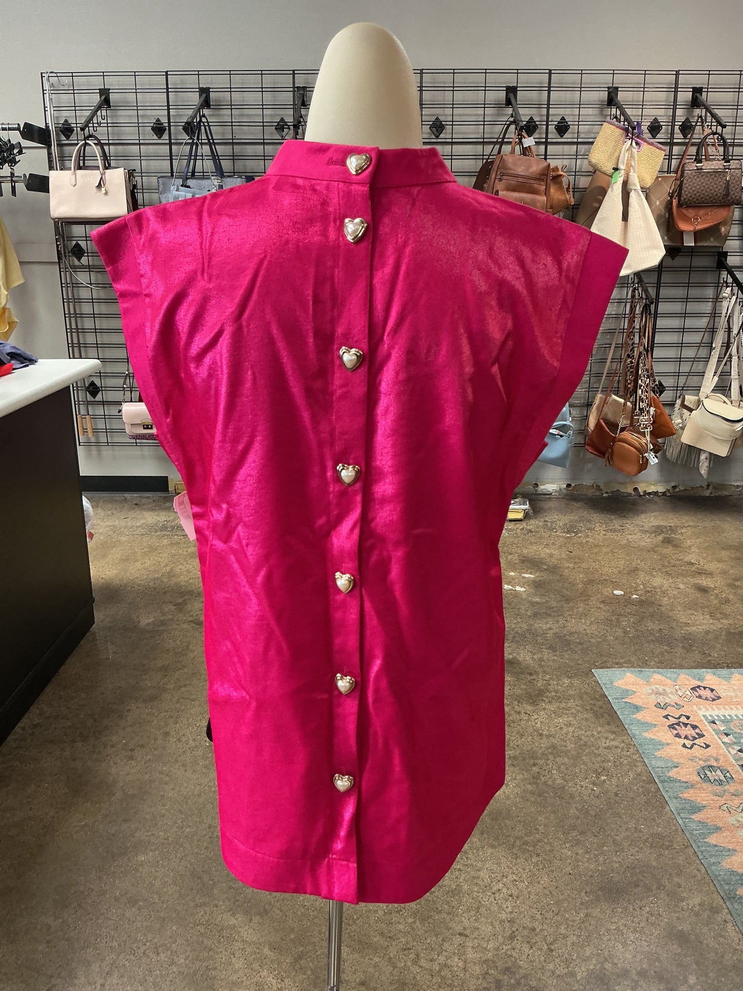 Top Sleeveless By Crosby In Pink, Size:S