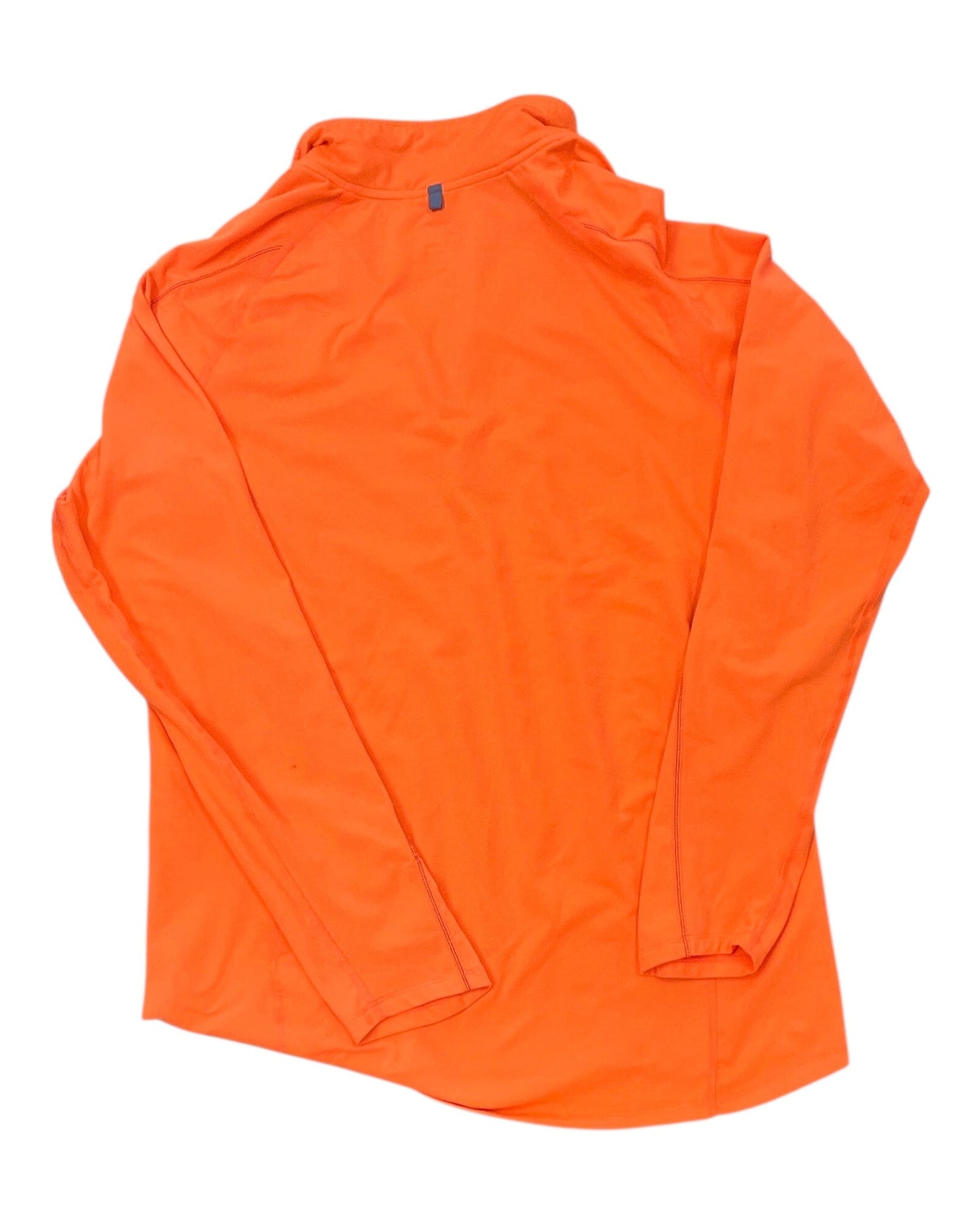 Athletic Top Ls Crewneck By Nike In Orange, Size:M
