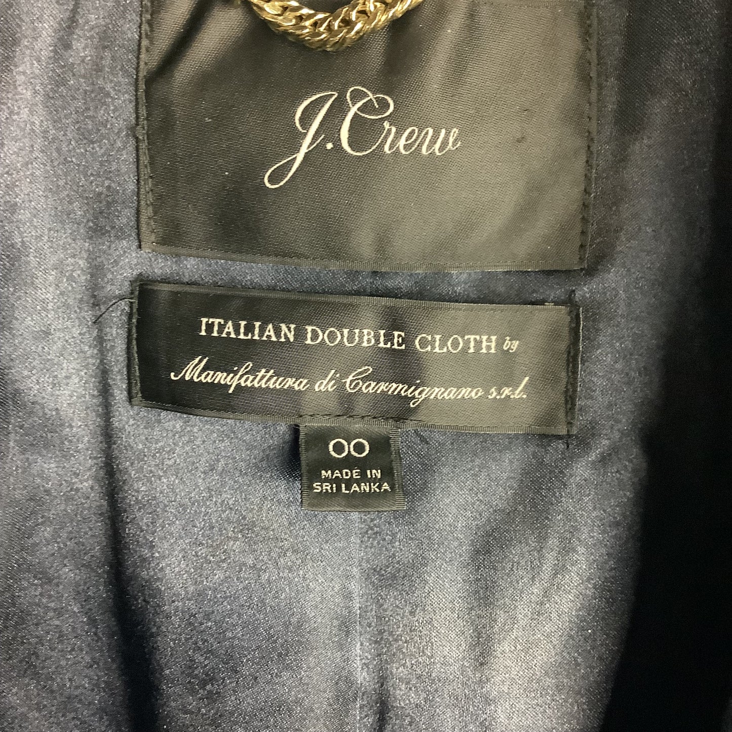 Coat Peacoat By J. Crew In Black, Size: Xxs/00