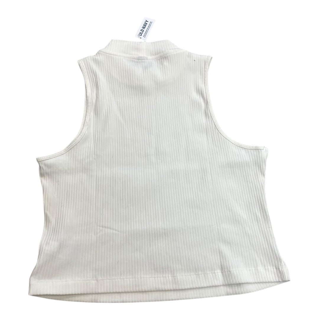 Top Sleeveless By Old Navy In White, Size:L