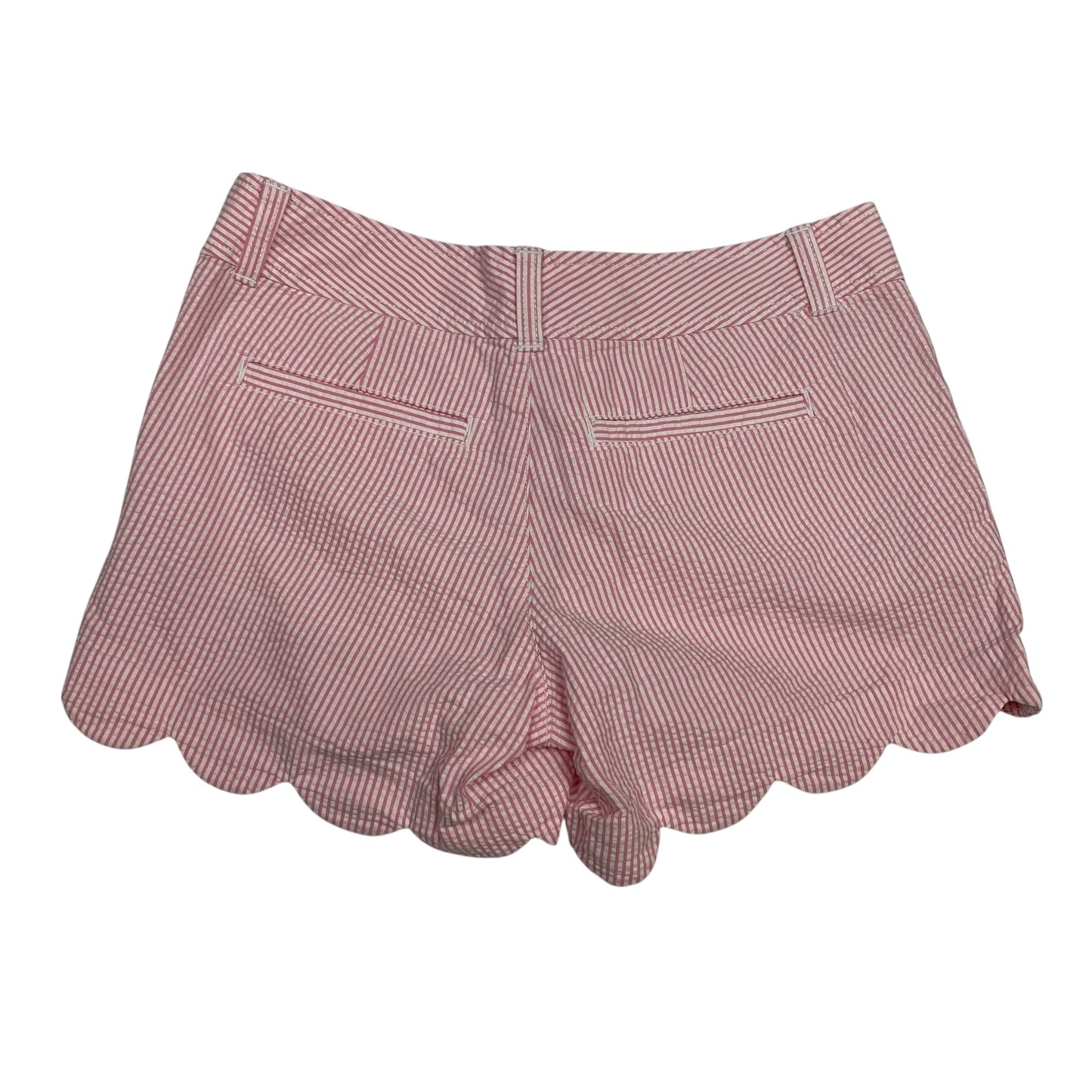 Shorts Designer By Lilly Pulitzer In Pink & White, Size:0