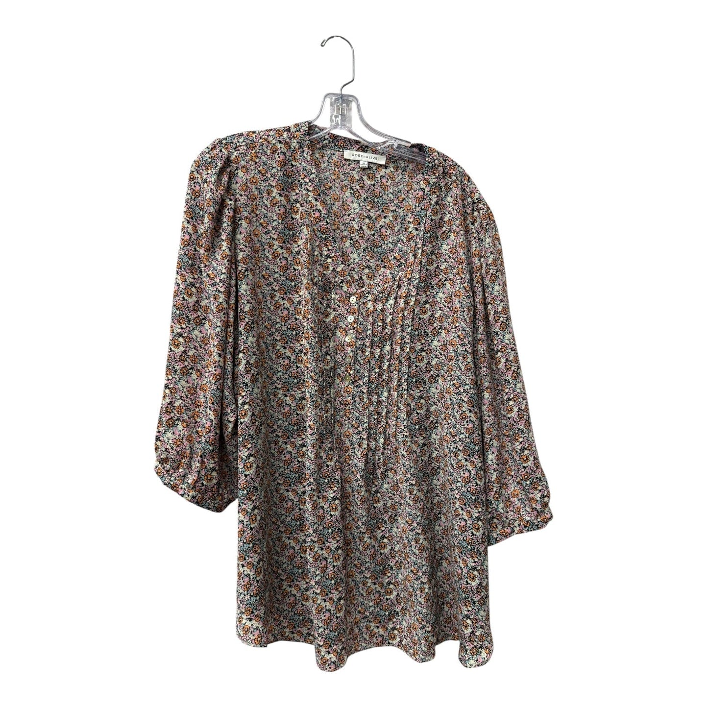 Top Ls By Rose And Olive In Floral Print, Size:2X