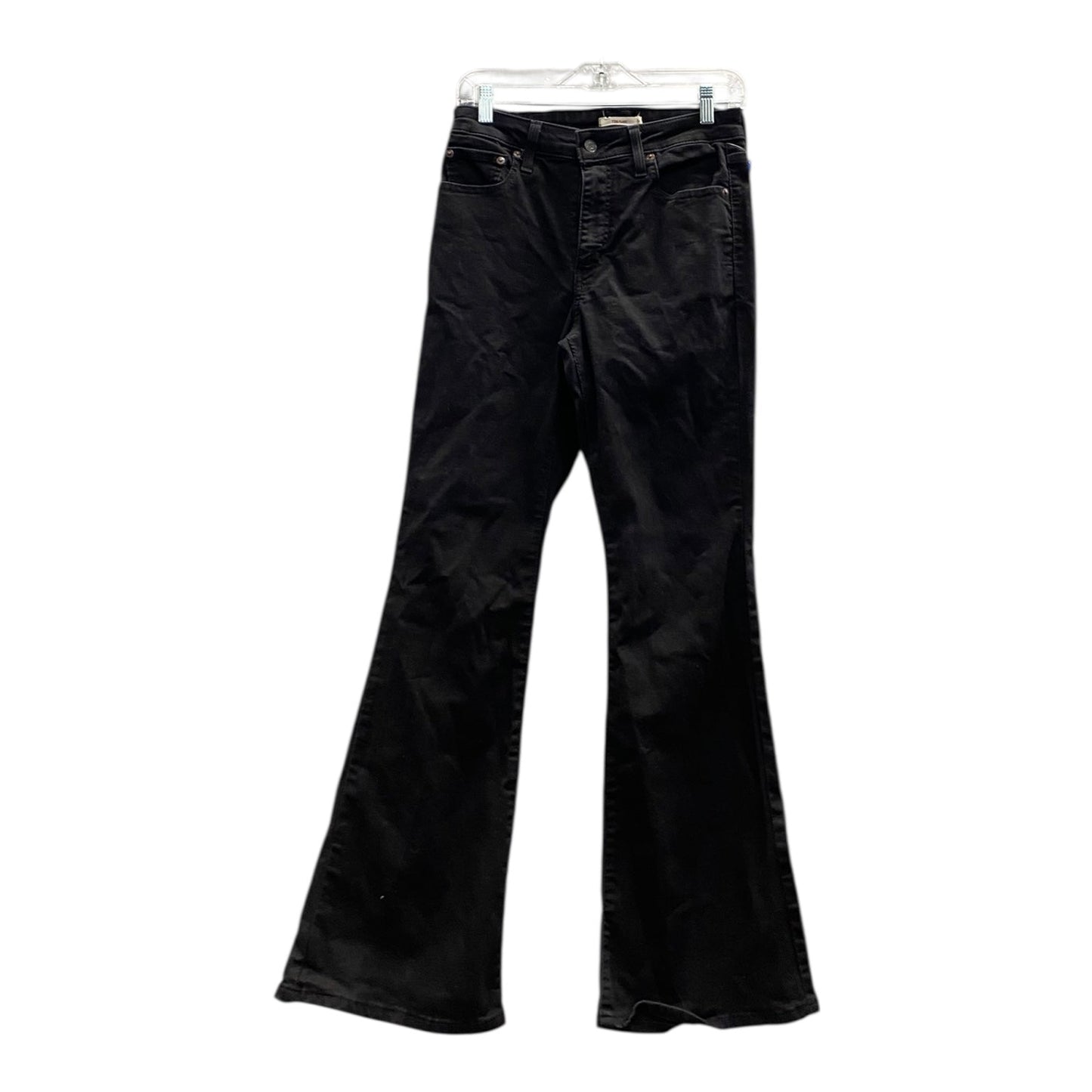 Jeans Flared By Levis In Black, Size:6