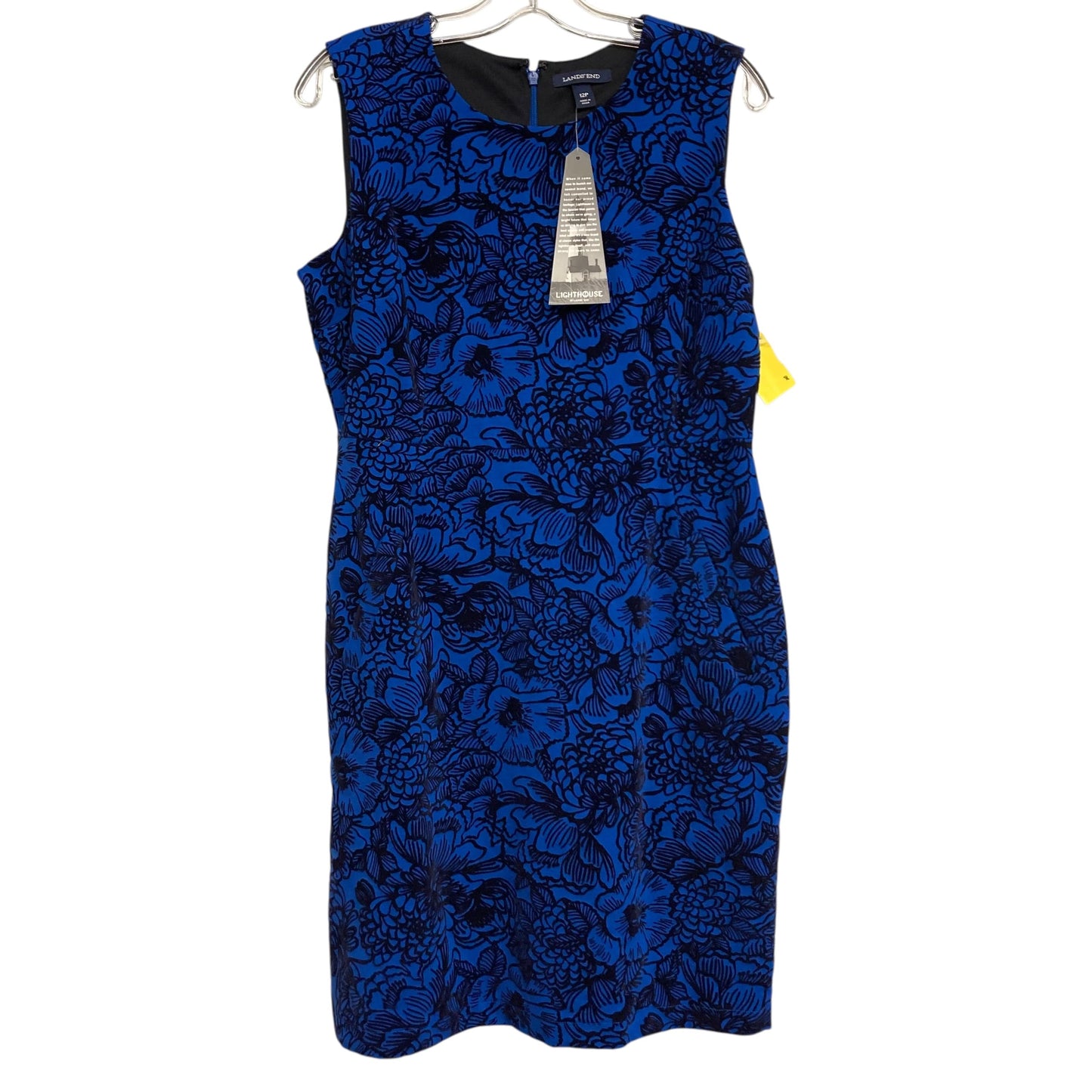 Dress Casual Short By Lands End In Black & Blue, Size:L