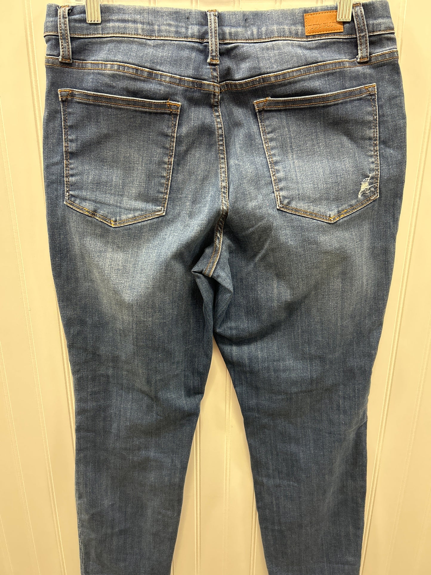 Jeans Straight By Judy Blue In Blue Denim, Size:10