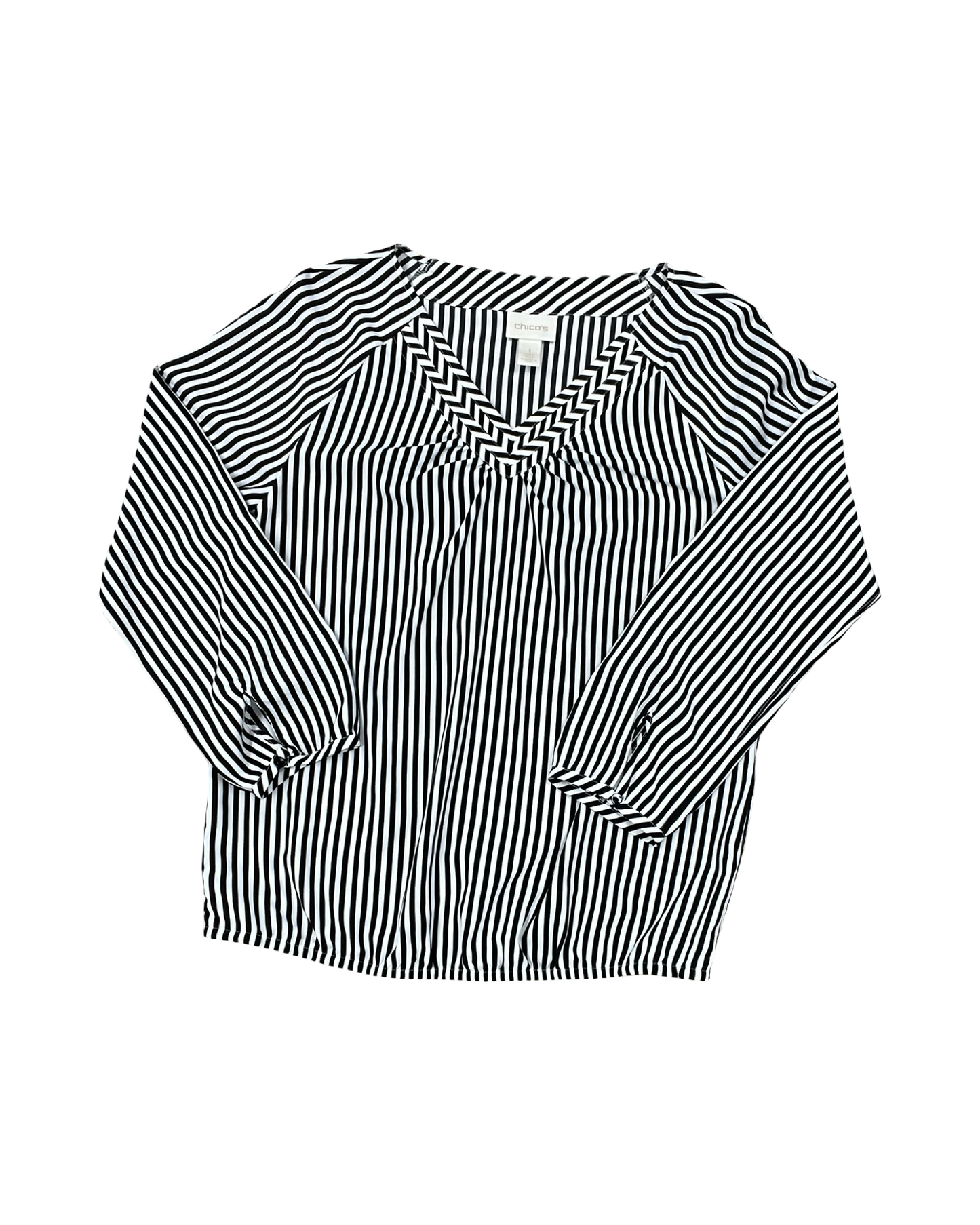 Top Ls By Chicos In Black & White, Size:M
