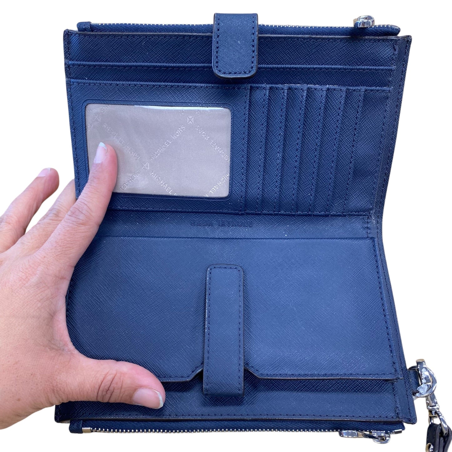 Wristlet Designer By Michael Kors In Blue, Size:Medium