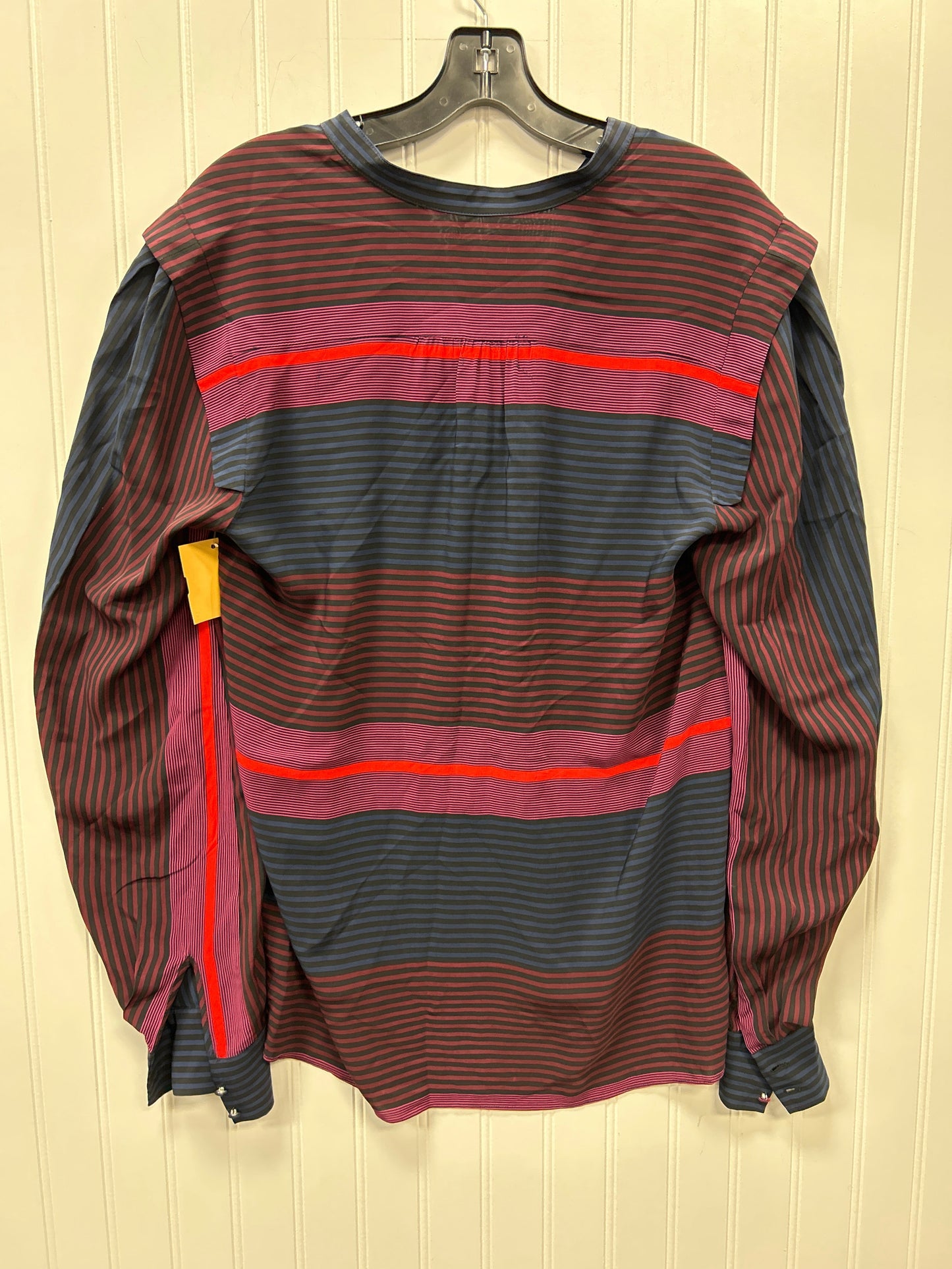 Blouse Ls By Joie In Blue & Purple, Size:Xs