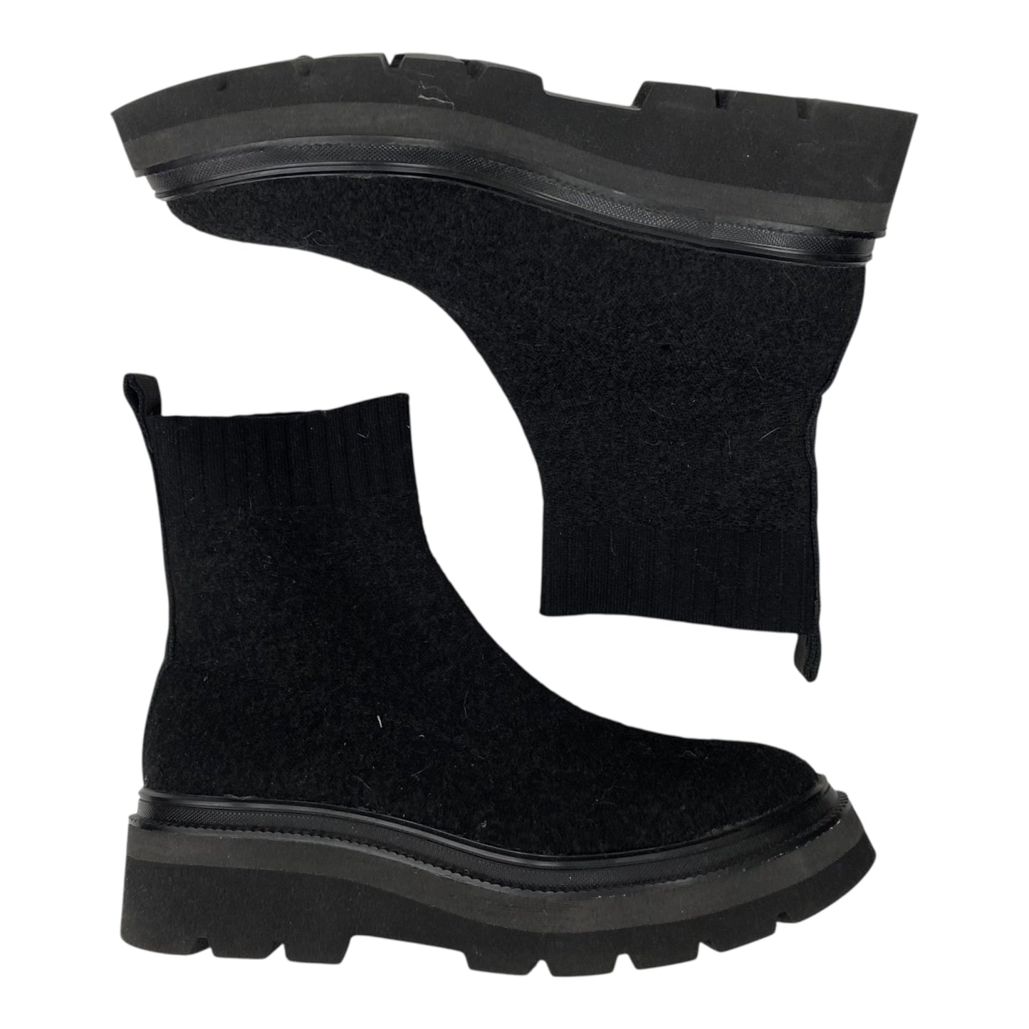 Boots Ankle Flats By Sofft In Black, Size:7.5