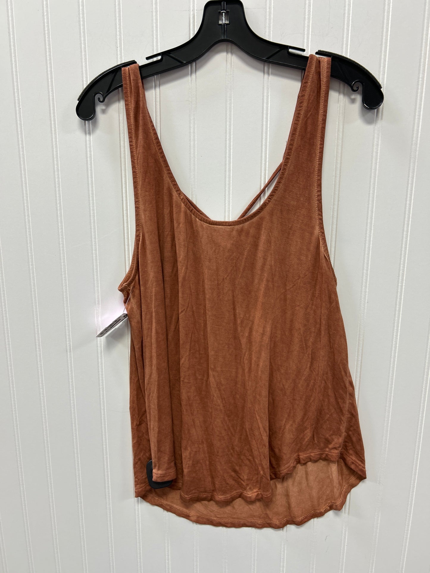 Top Sleeveless By White Crow In Brown, Size:L