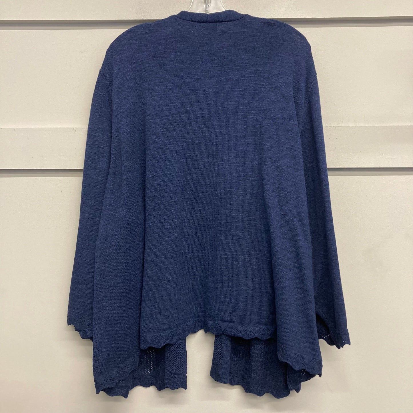 Sweater Cardigan By Croft And Barrow In Navy, Size:4X