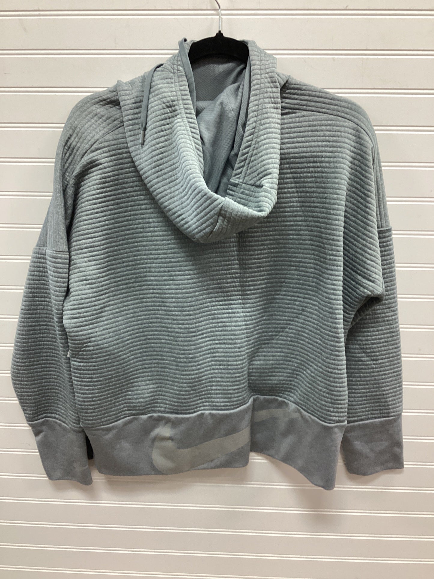 Athletic Top Ls Hoodie By Nike Apparel In Grey, Size:L