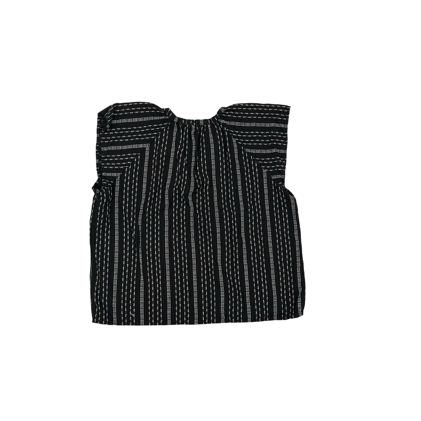 Blouse Ss By Time And Tru In Black & White, Size:Xxxl