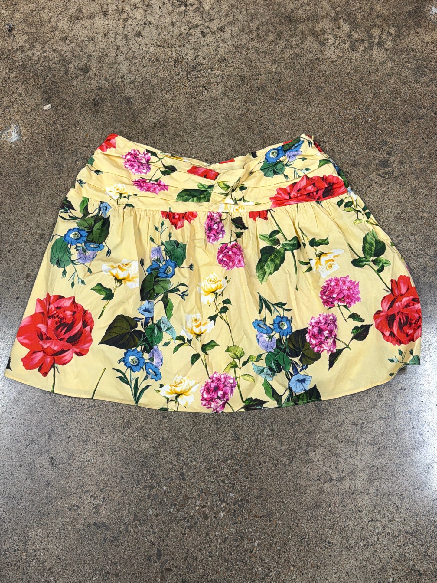 Skirt Mini & Short By Express In Yellow, Size:14