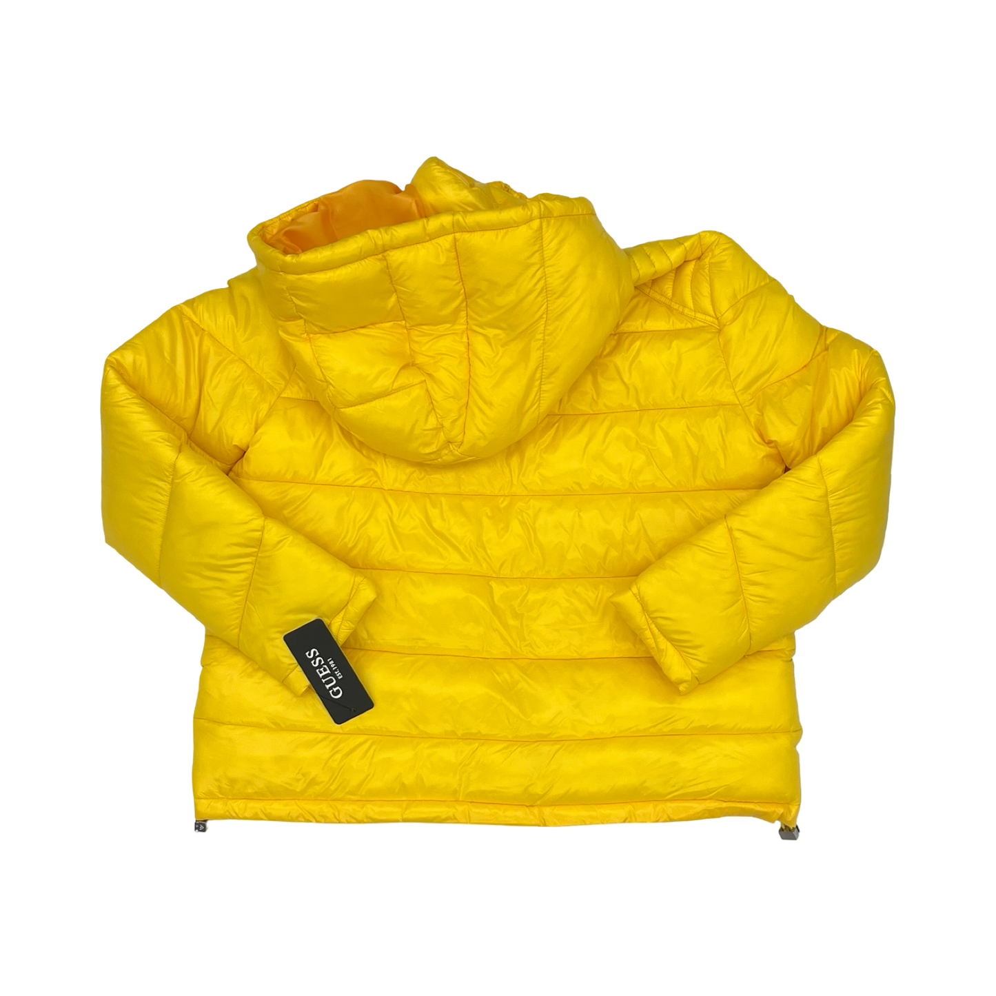 Jacket Puffer & Quilted By Guess In Yellow, Size:L