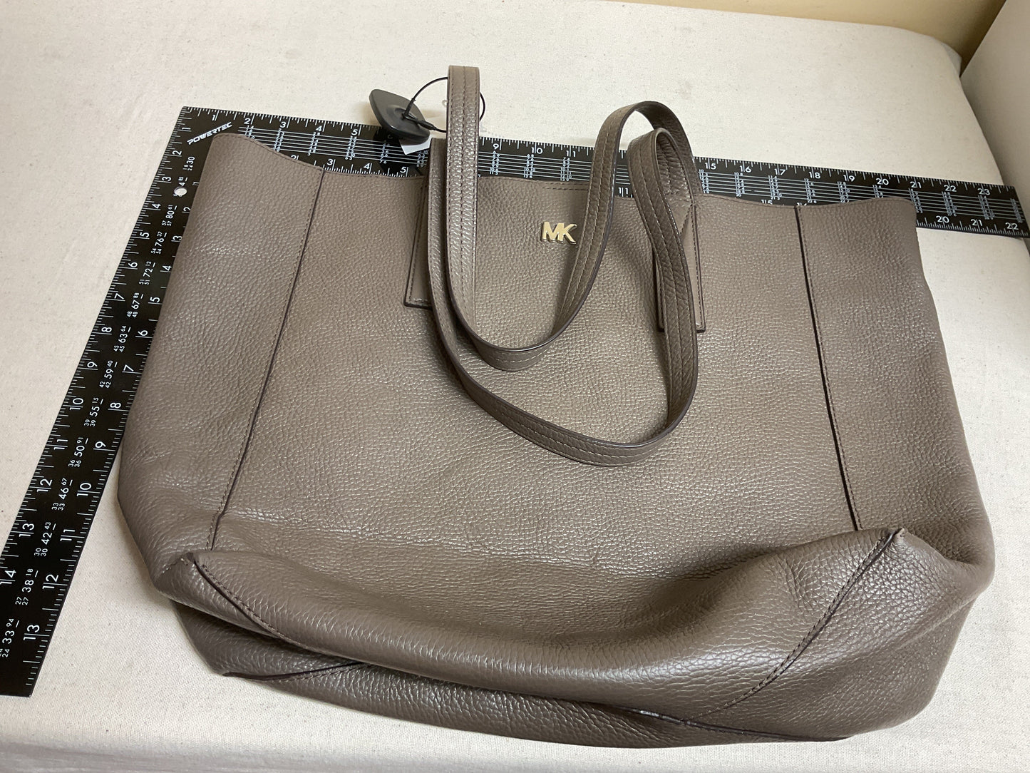 Handbag Designer By Michael Kors In Taupe, Size:Large