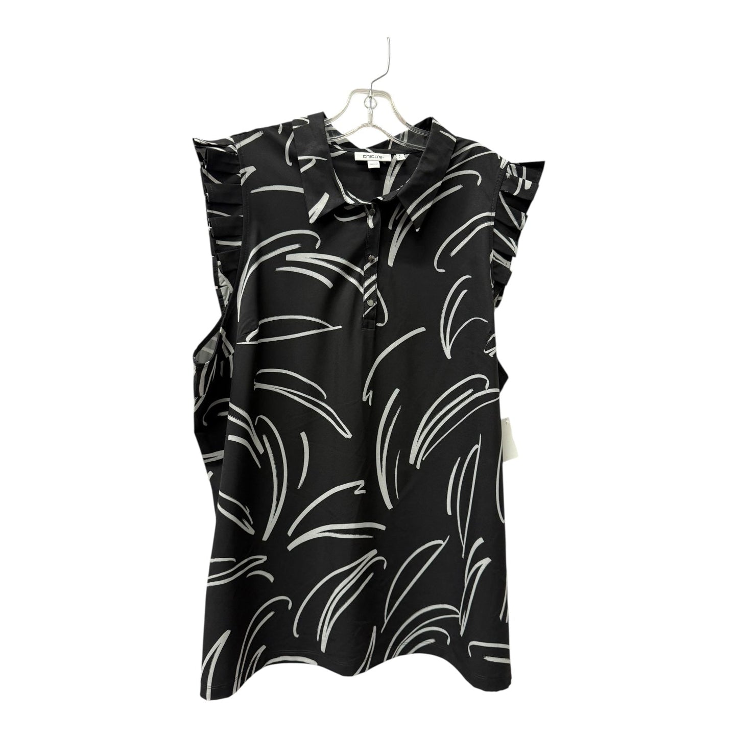 Top Ss By Chicos In Black, Size:1X