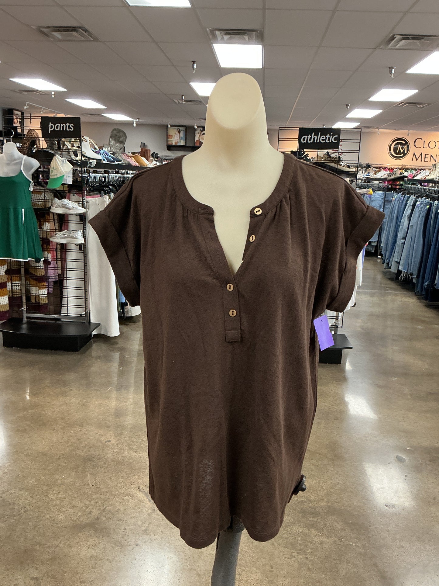 Top Ss By Loft In Brown, Size:S