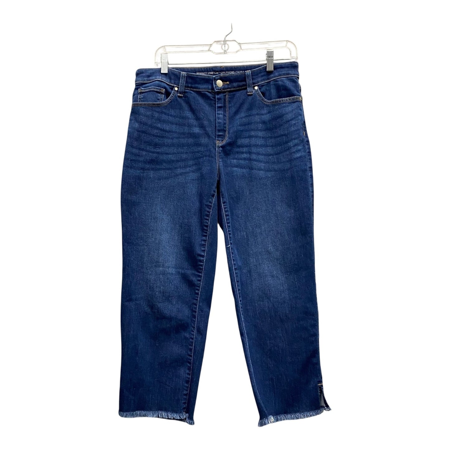 Jeans Cropped By Chicos In Blue, Size:8