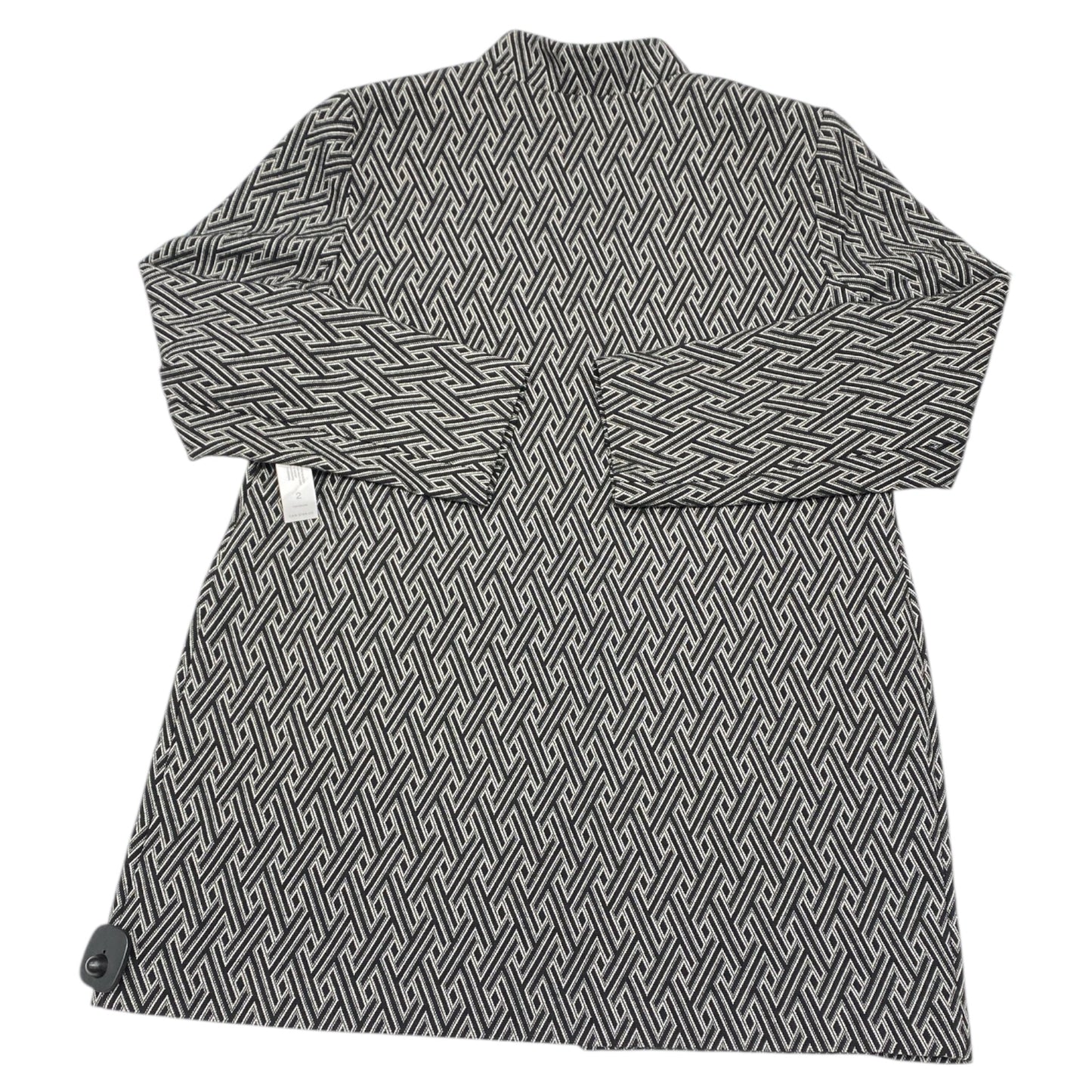 Blazer By Chicos In Black & White, Size:12