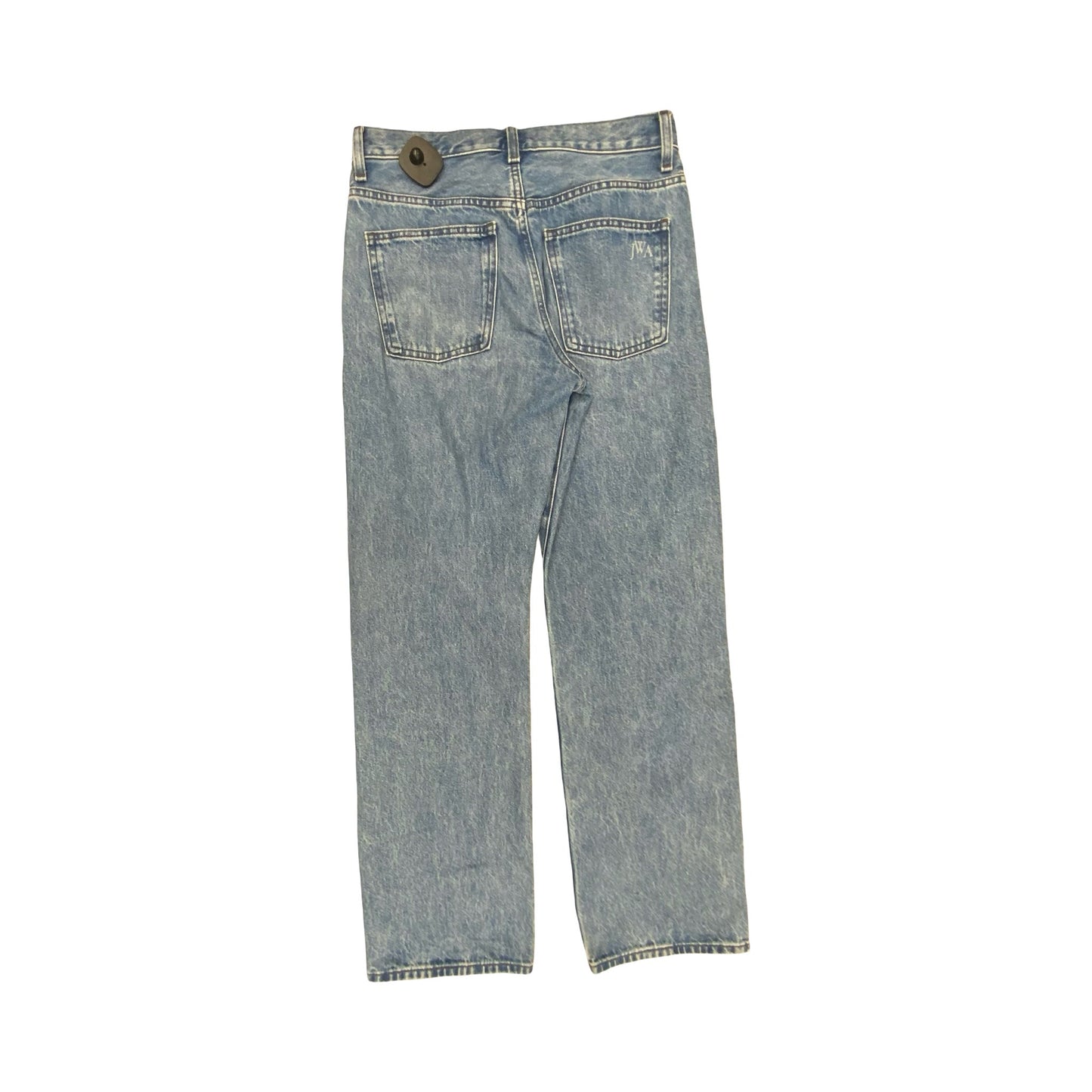 Jeans Straight By Uniqlo In Blue Denim, Size:4