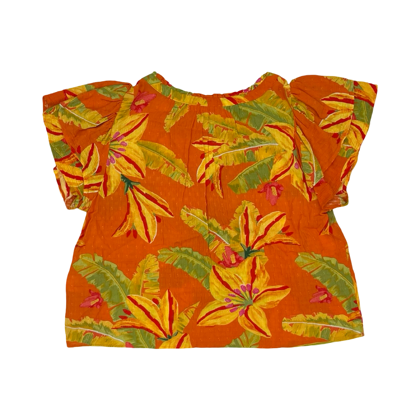 Blouse Ss By Haute Hippie In Tropical Print, Size:Xl
