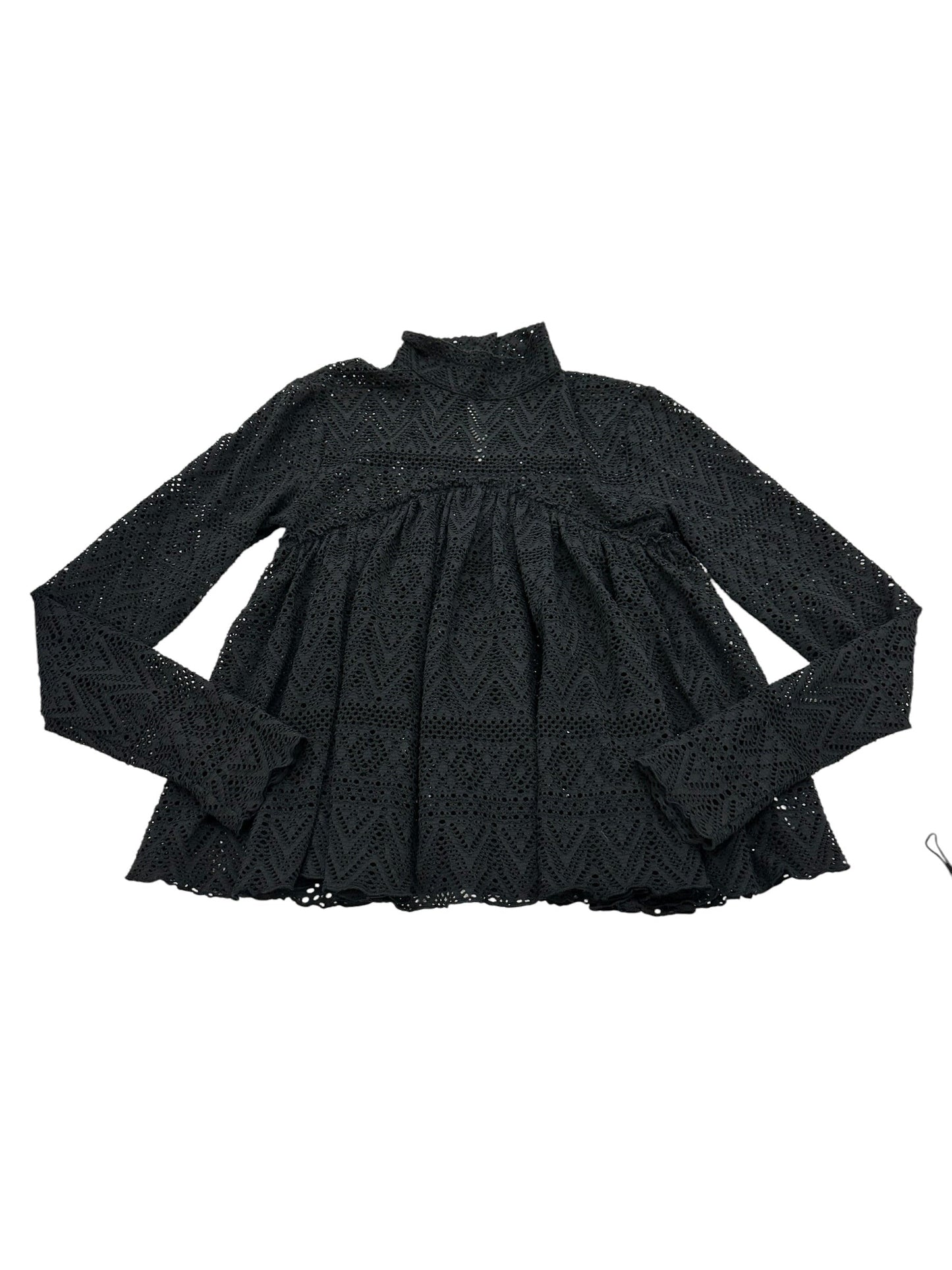 Blouse Ls By Free People In Black, Size:S