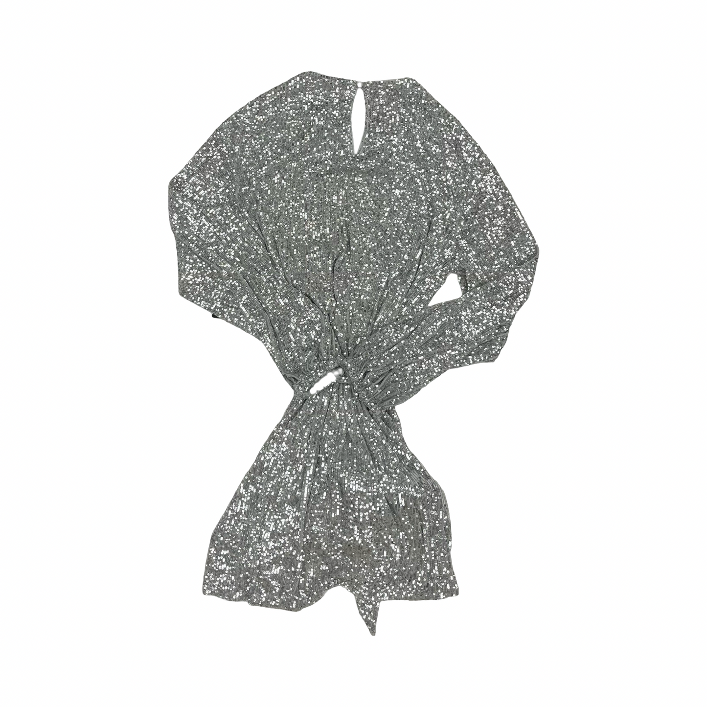Dress Party Short By Express In Silver, Size:M