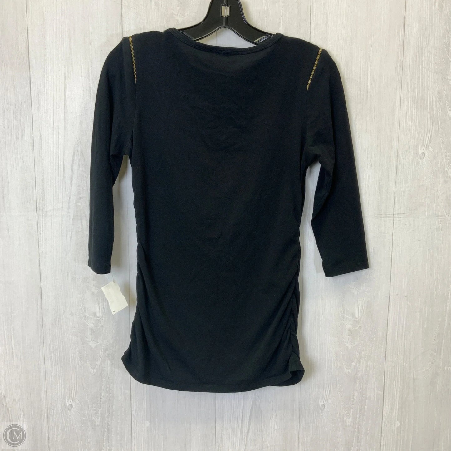 Top 3/4 Sleeve Basic By Michael By Michael Kors In Black, Size: S