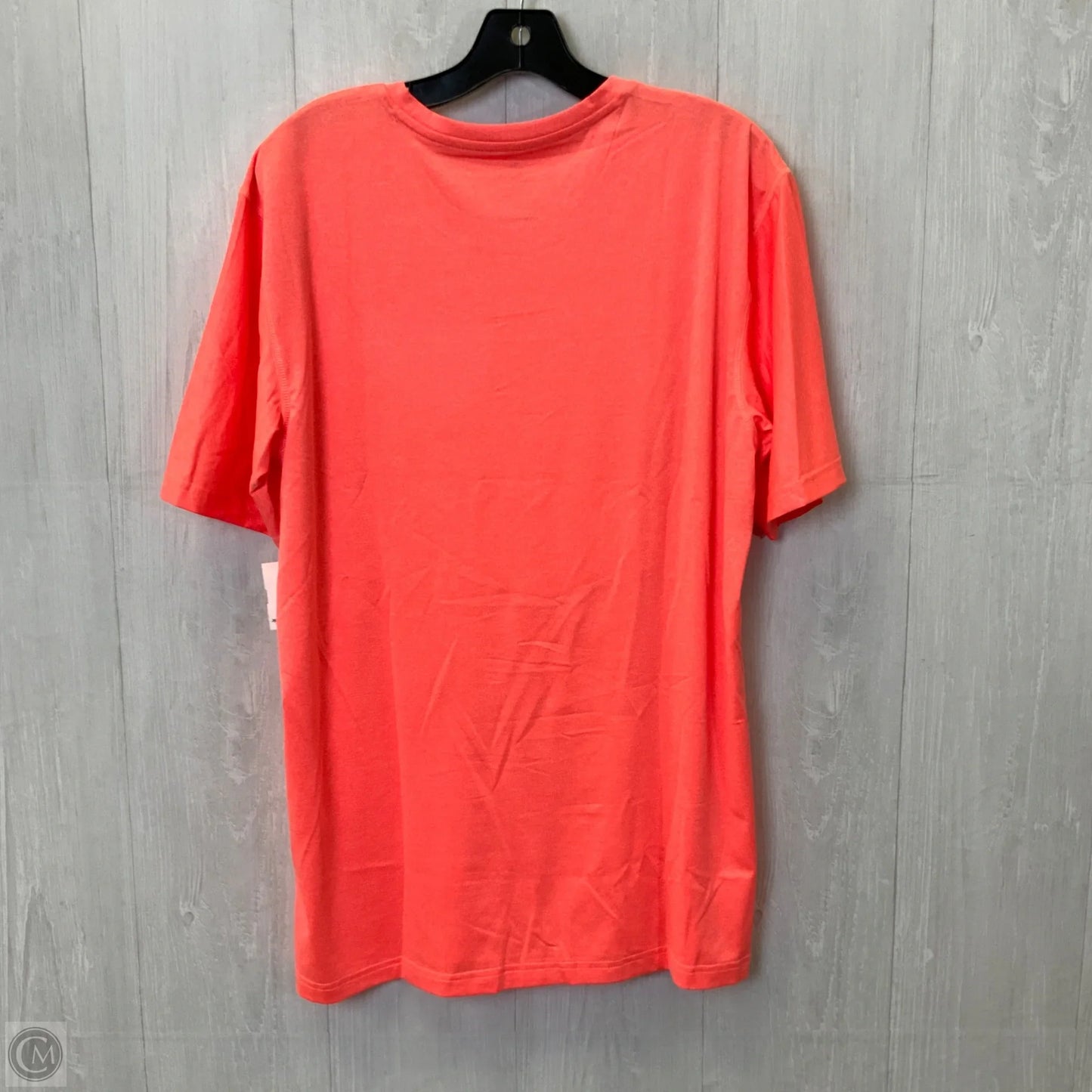 Athletic Top Short Sleeve By Adidas In Orange, Size: 2x